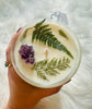 Forest Chai Glass Mug w/ Amethyst Cluster